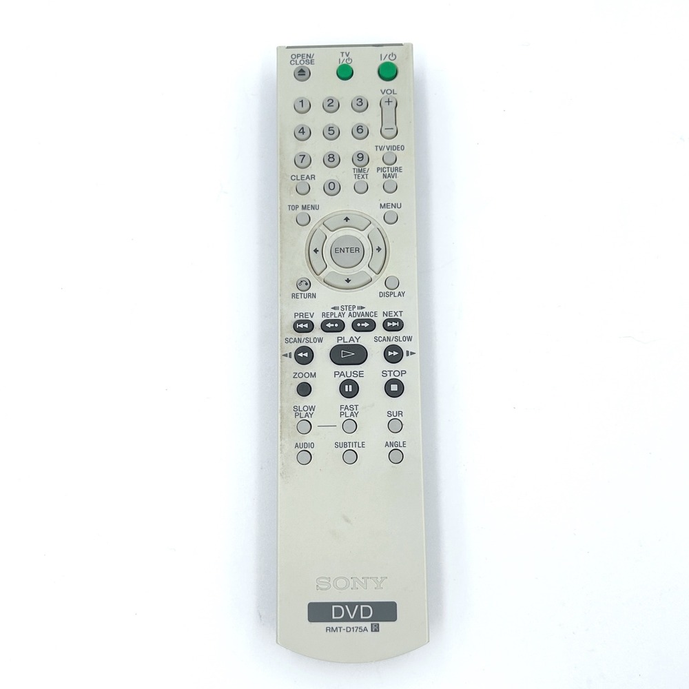 OEM Sony DVD Remote Contol RMT-D175A for DVP-NS57P DVP-CX995V Tested & Works!